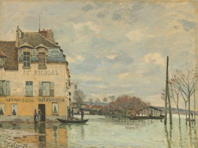 Flood at Port-Marly by Alfred Sisley